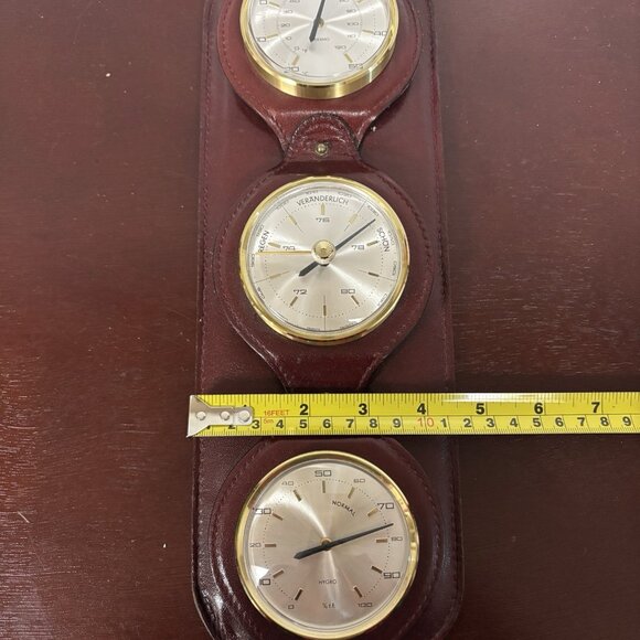 Vintage Pico Bello Weather Station German Barometric Temperature Hydrometer MCM - Picture 9 of 16